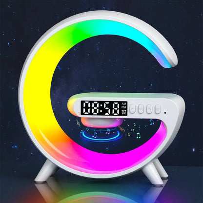 Kabelloser Ladeständer RGB G Licht Wecker Lautsprecher