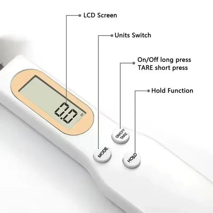 Mini-Löffelwaage, digitale Küchenwaage, elektronisches LCD